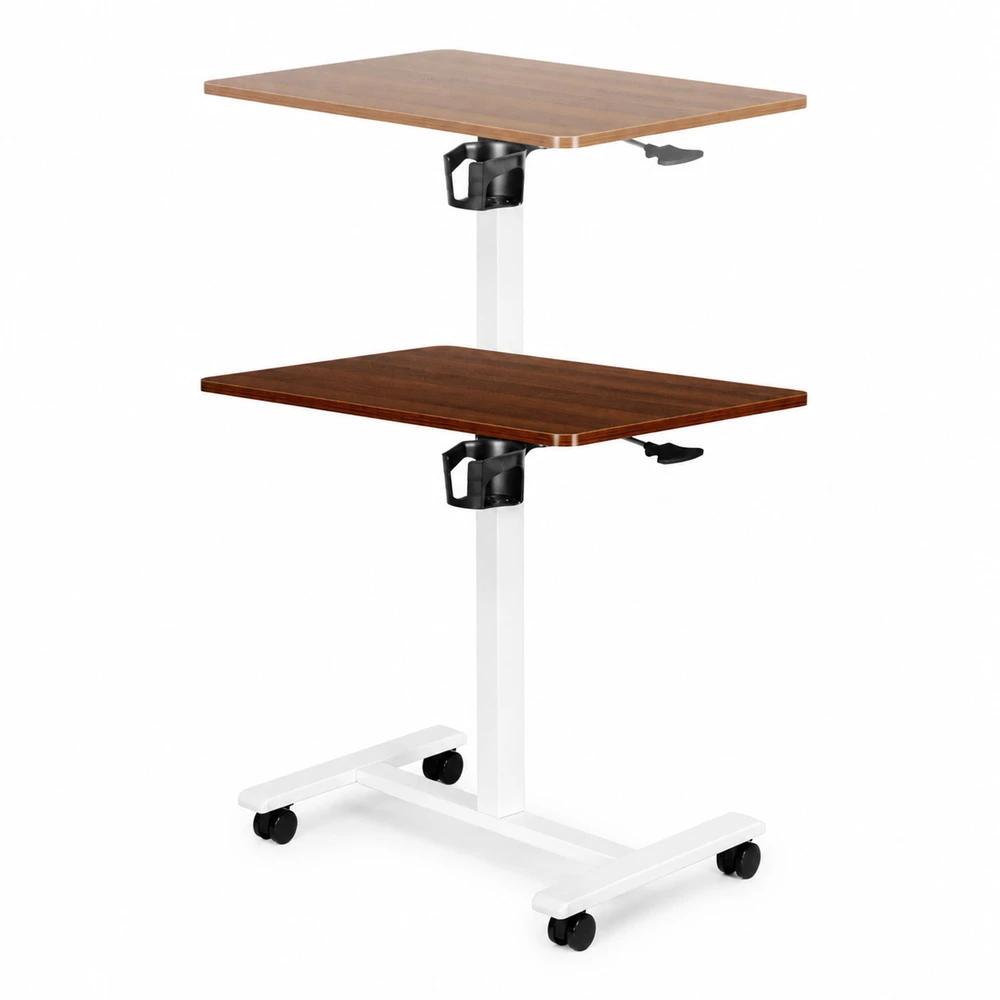 Rudas mobilus reguluojamo aukščio stalas 70x48 cm ModernHome