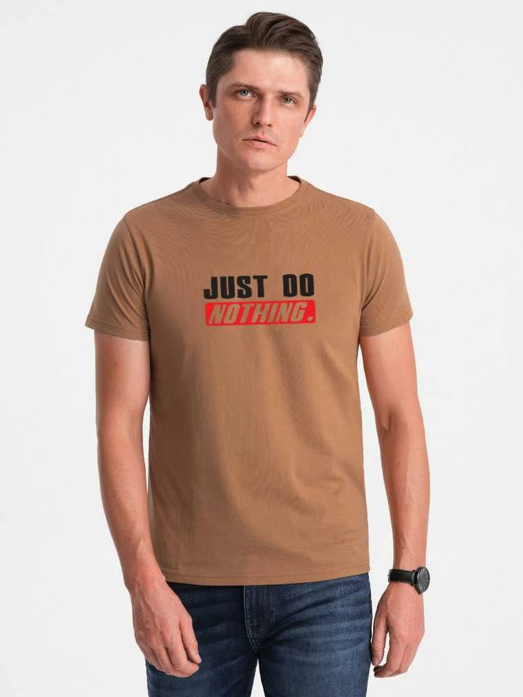 Rudi vyriški marškinėliai Just do nothing
