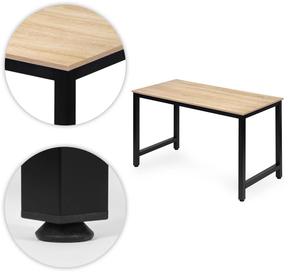 Rusvas kompiuterinis/mokyklinis stalas 120x60 cm ModernHome