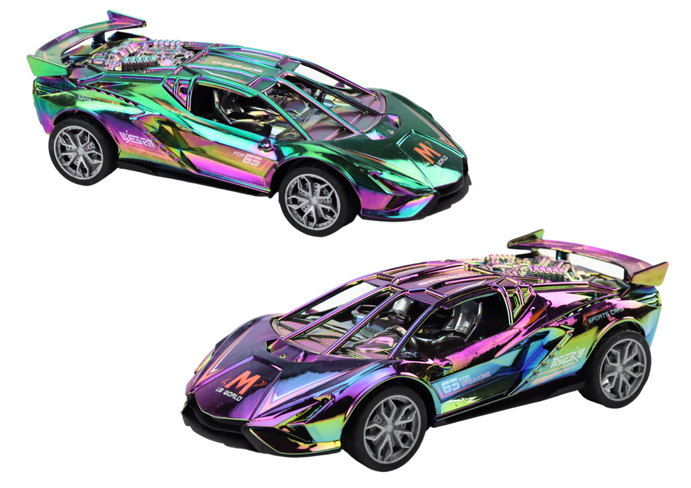 Lean Toys Sportinis automobilis su šviesomis ir garsais, chameleono efektas, 18x8x4.5 cm