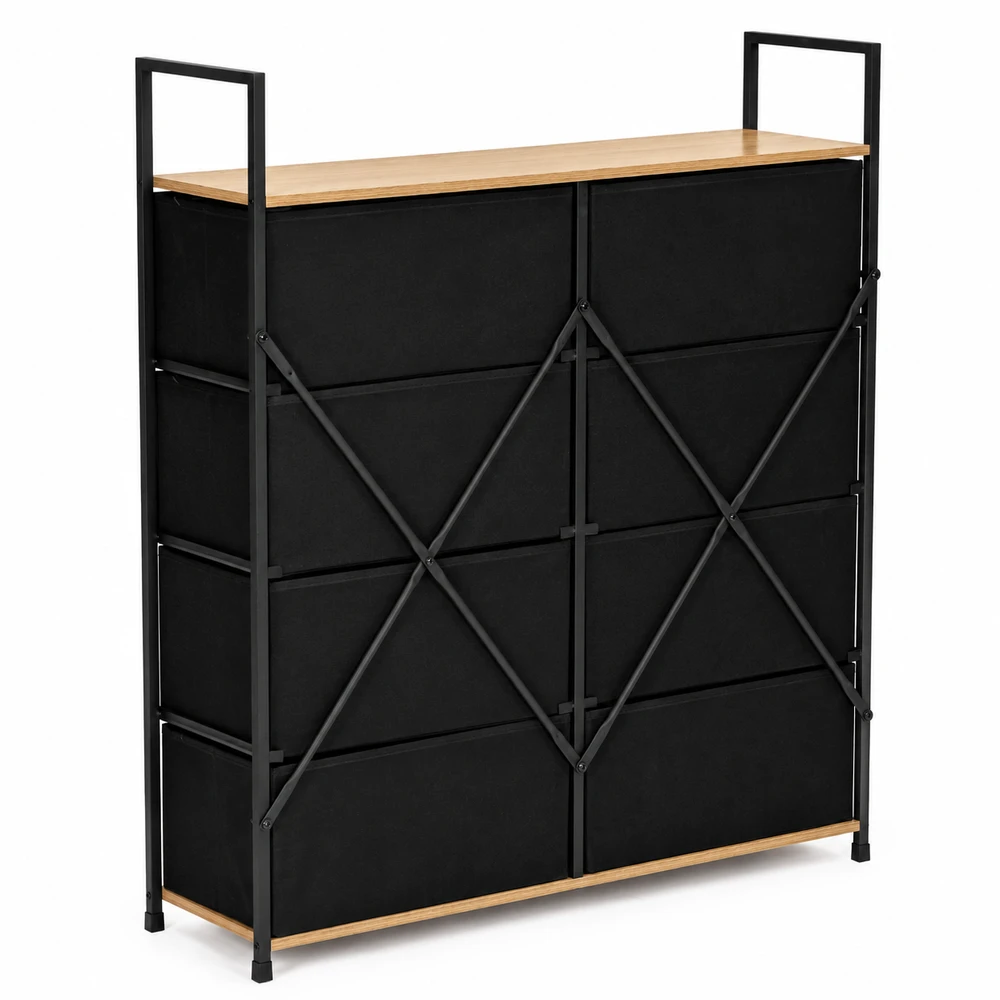 Spintelė su 8 audinio stalčiais 80 cm ModernHome