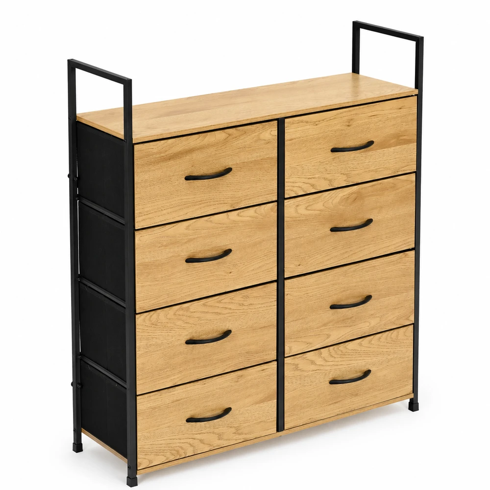 Spintelė su 8 audinio stalčiais 80 cm ModernHome