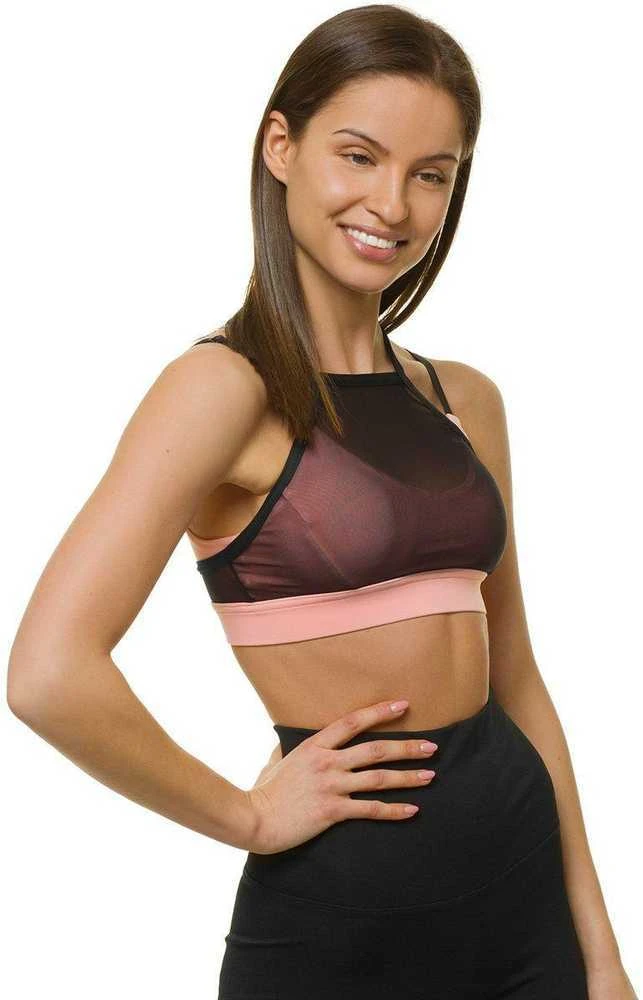 Sportinė juoda/rožinė liemenėlė dian