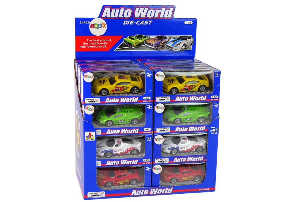 Lean Toys Lenktyninės mašinėlės 4 spalvų