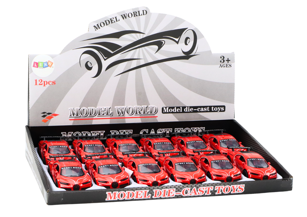 Lean Toys Raudonas sportinis automobilis, 1:32 masteliu