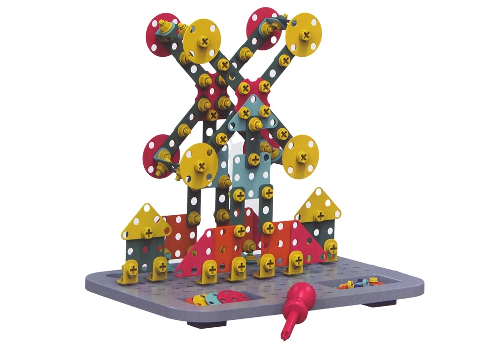 Lean Toys Vaikiškas įrankių rinkinys su bateriniu atsuktuvu