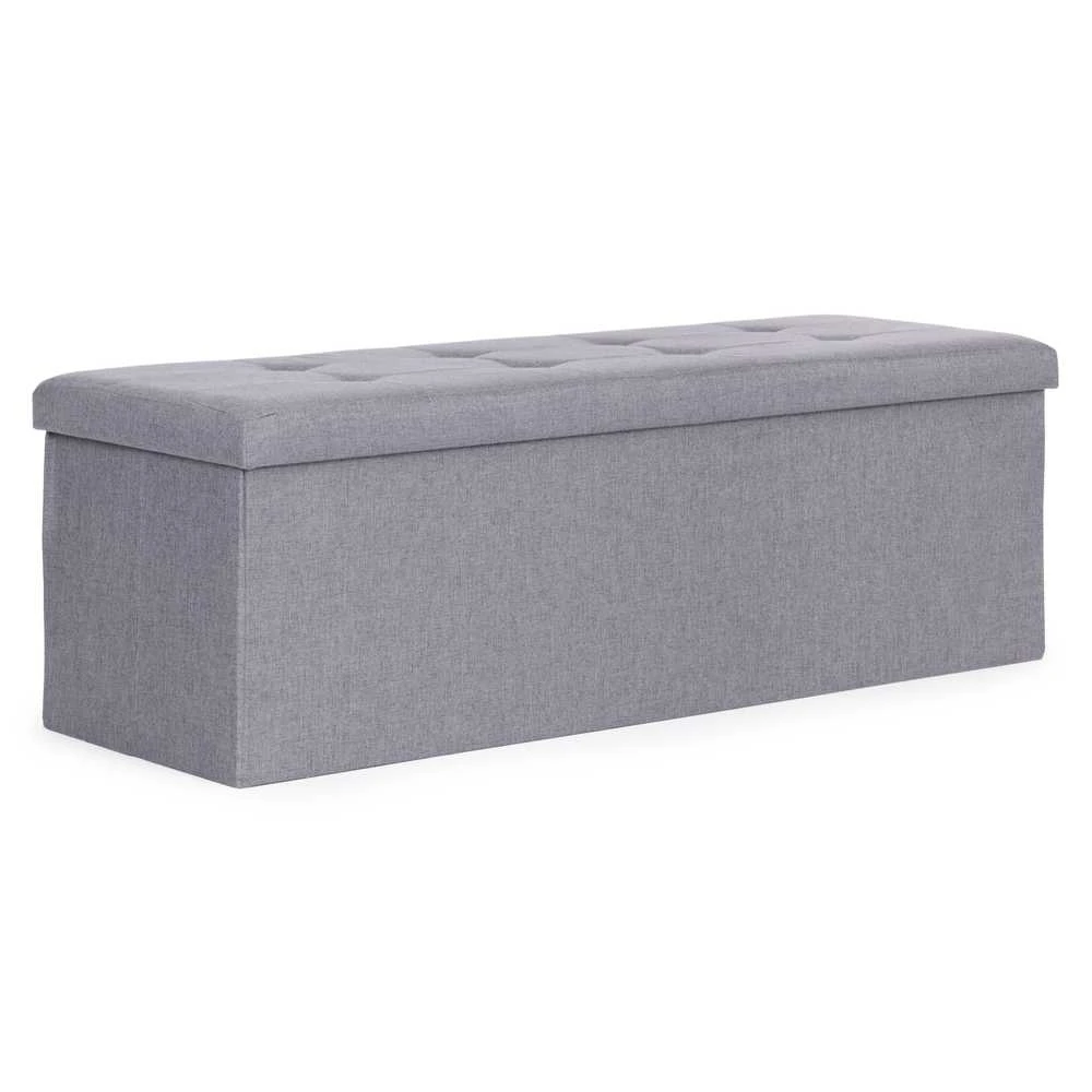 Modernhome Šviesiai pilka daiktų laikymo dėžė 111x38 cm