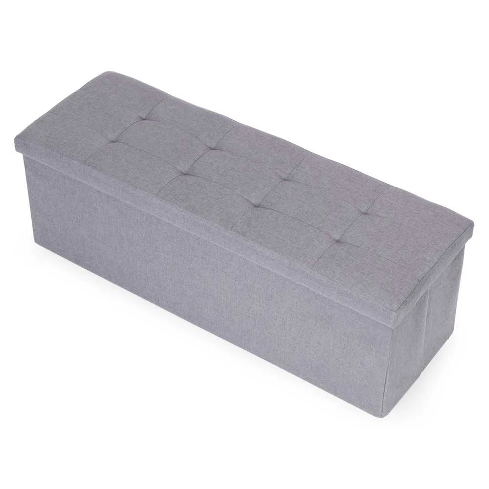 Modernhome Šviesiai pilka daiktų laikymo dėžė 111x38 cm