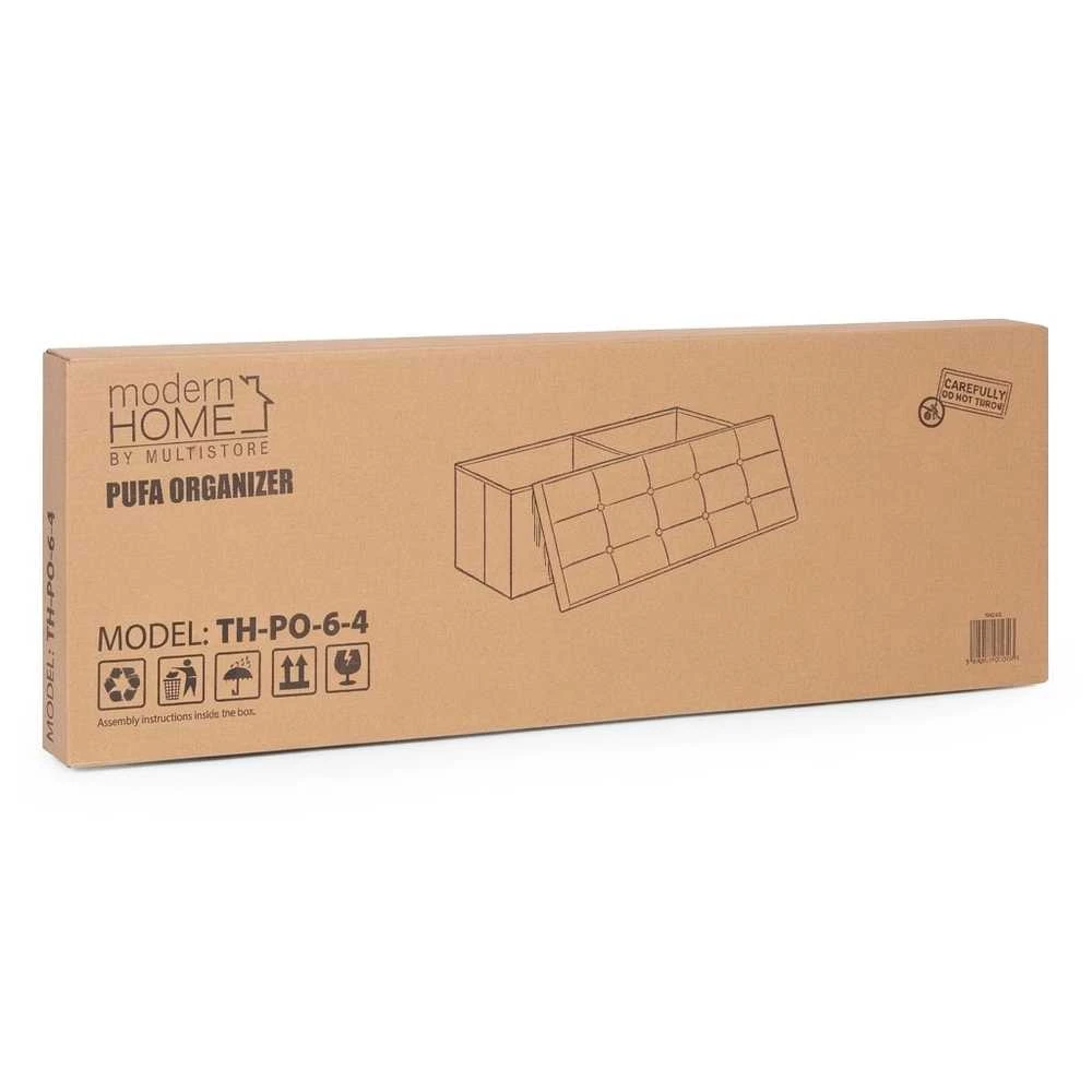 Modernhome Šviesiai pilka daiktų laikymo dėžė 111x38 cm