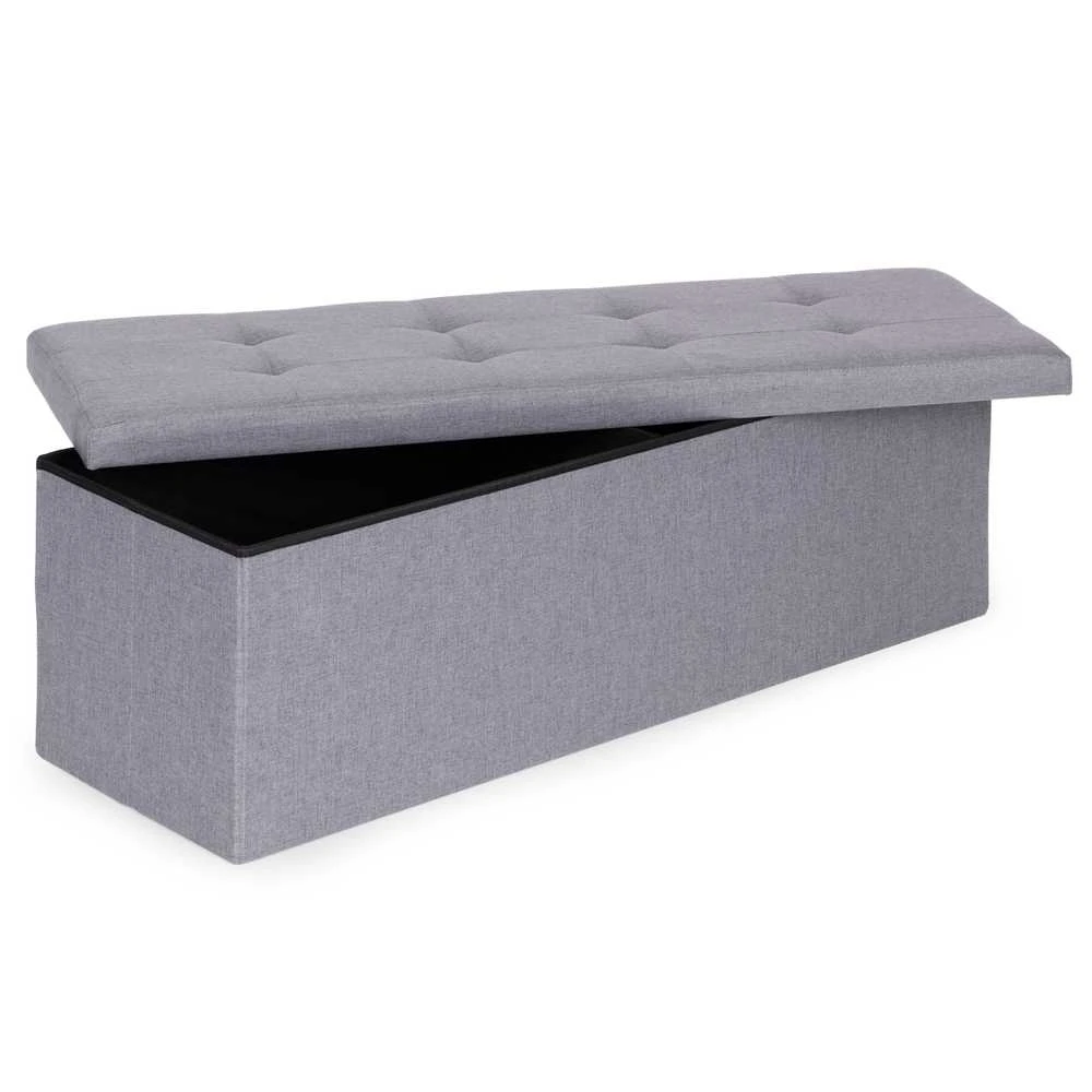 Modernhome Šviesiai pilka daiktų laikymo dėžė 111x38 cm