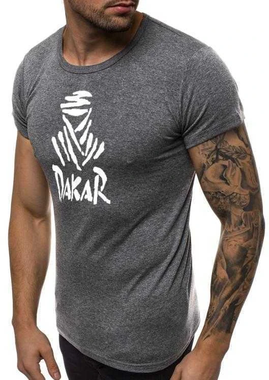Tamsiai pilki vyriški marškinėliai Dakar