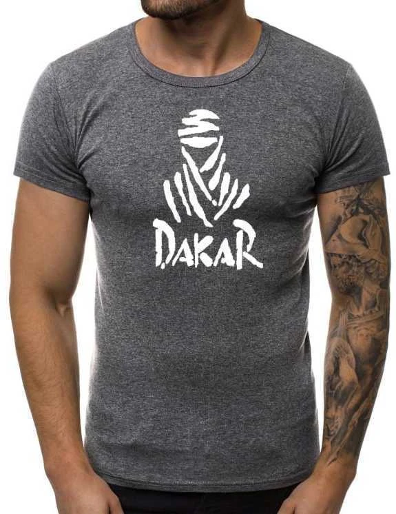 Tamsiai pilki vyriški marškinėliai Dakar