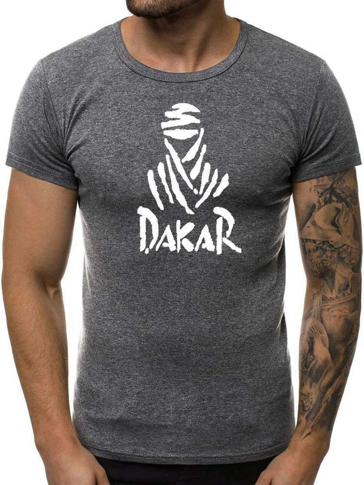 Tamsiai pilki vyriški marškinėliai Dakar