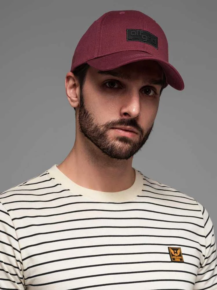 Unisex bordo kepurė Grid