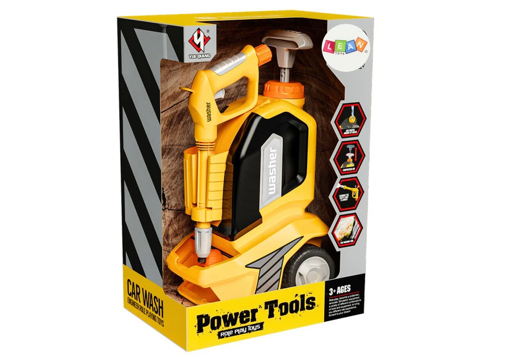 Lean Toys Vaikiškas vandens plovimo žaislas su priedais, 36x20x17 cm