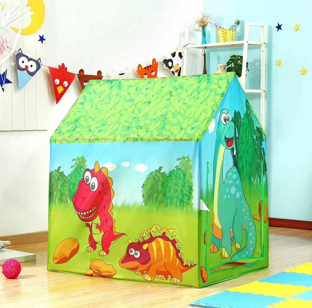 Vaikiška žaidimų palapinė Dinozaurų namai