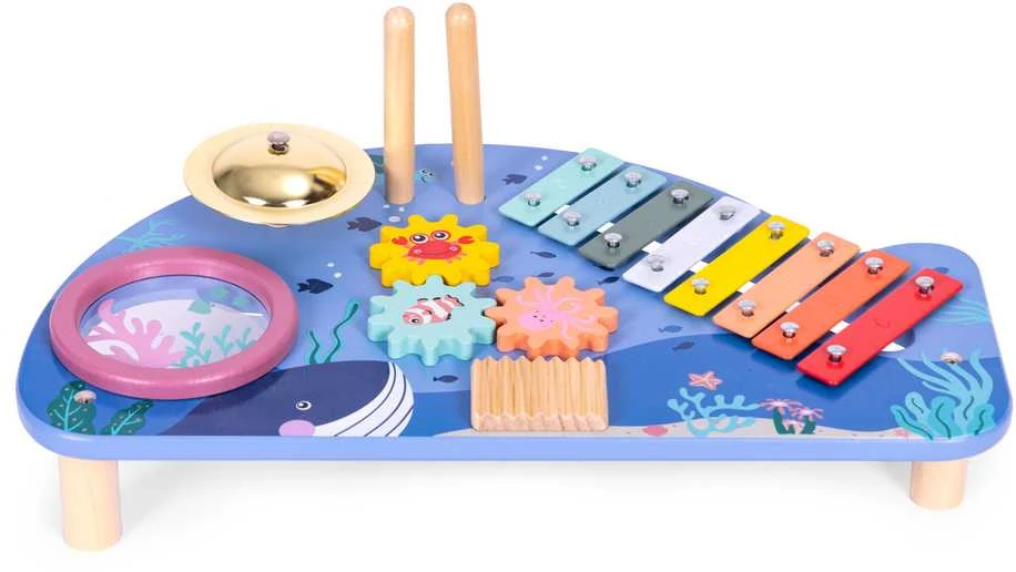 Muzikinis stalas su instrumentais, jūrų tema, ECOTOYS