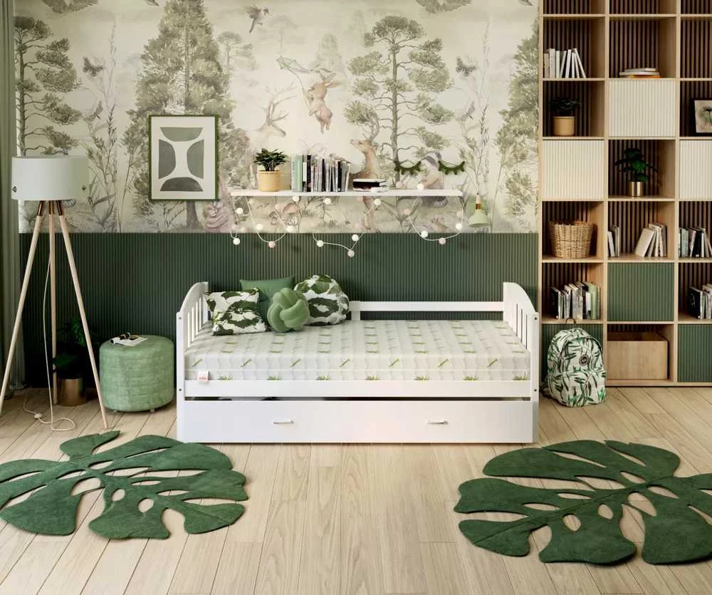 Vaikiškas porolono čiužinys su Aloe vera paviršiumi LUIGI 80X180