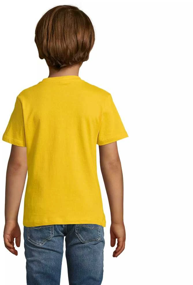 Vaikiški unisex geltonos spalvos marškinėliai Kids