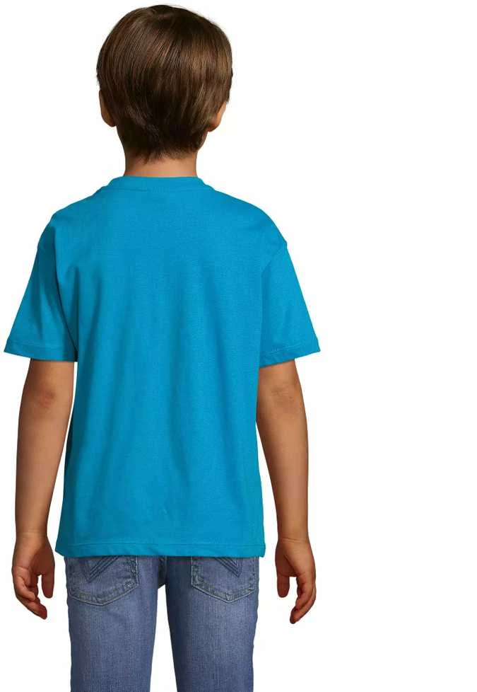 Vaikiški unisex mėlynos spalvos marškinėliai Kids