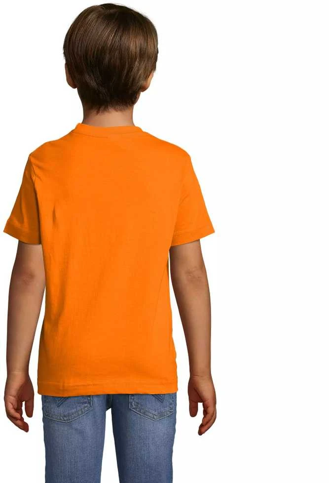 Vaikiški unisex oranžinės spalvos marškinėliai Kids