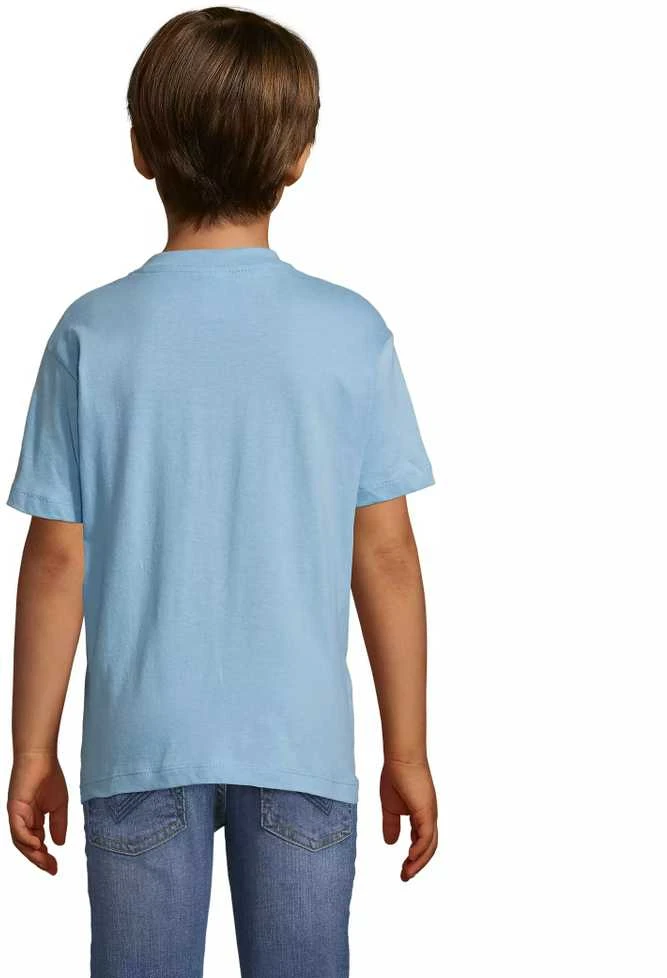 Vaikiški unisex šviesiai mėlyni marškinėliai Kids
