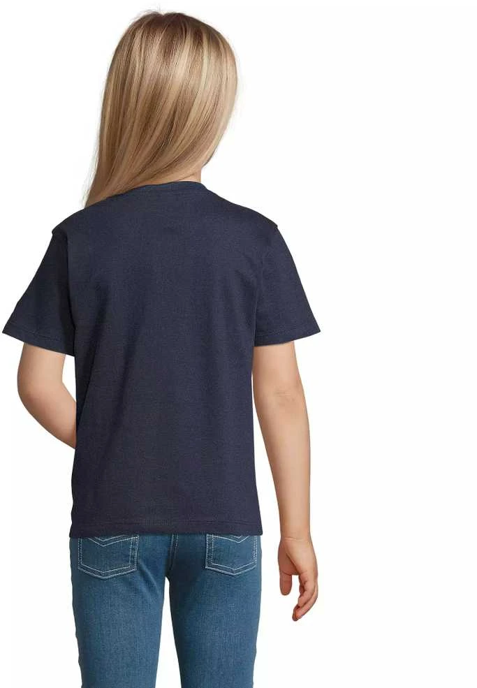 Vaikiški unisex tamsiai mėlynos spalvos marškinėliai Kids