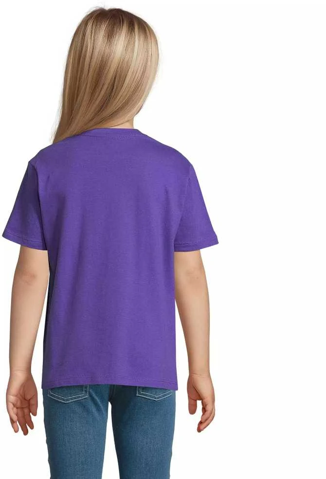 Vaikiški unisex violetinės spalvos marškinėliai Kids