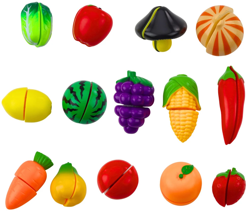 Lean Toys Vaikiškas virtuvės rinkinys su pjaustymo lenta ir peiliu