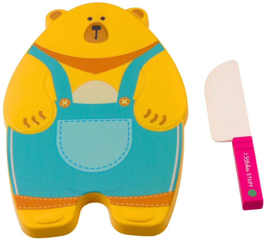 Lean Toys Vaikiškas virtuvės rinkinys su pjaustymo lenta ir peiliu