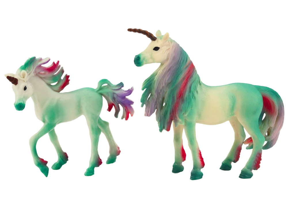 Lean Toys Žalios Vienaragių Figūrėlės (2 vnt.)
