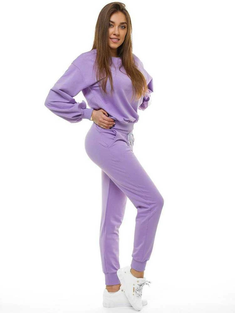 Violetinis moteriškas sportinis komplektas Kotri