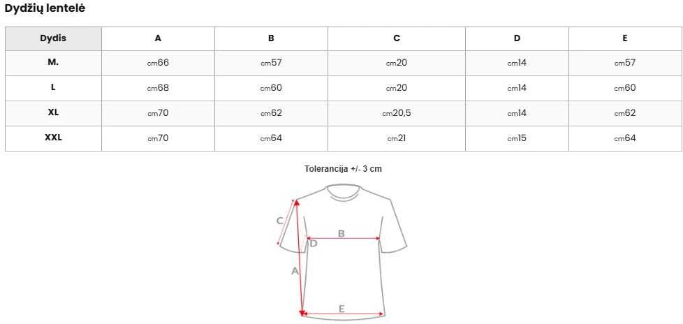 Vyriška balta oversize marškinėliai „Perfect“