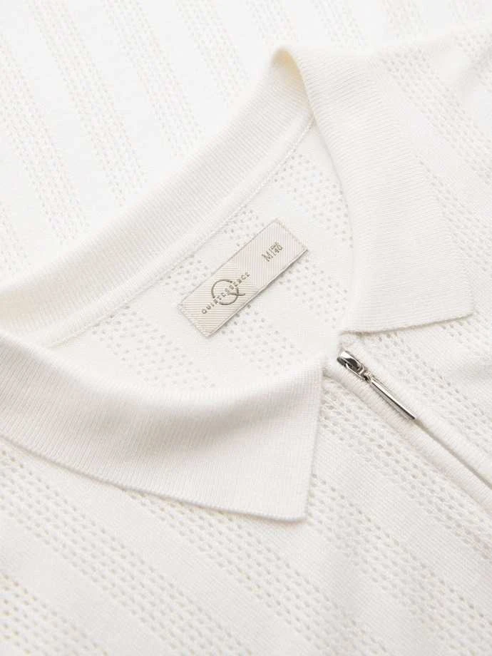 Vyriška baltos spalvos polo marškinėliai Elegant
