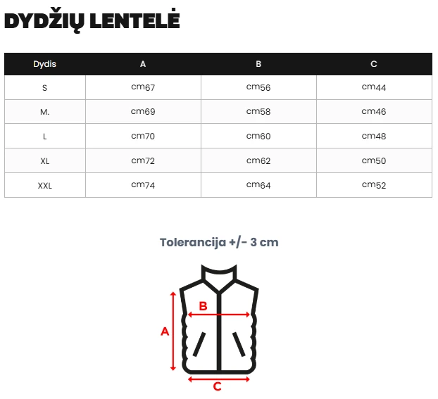 Vyriška juoda liemenė Corles