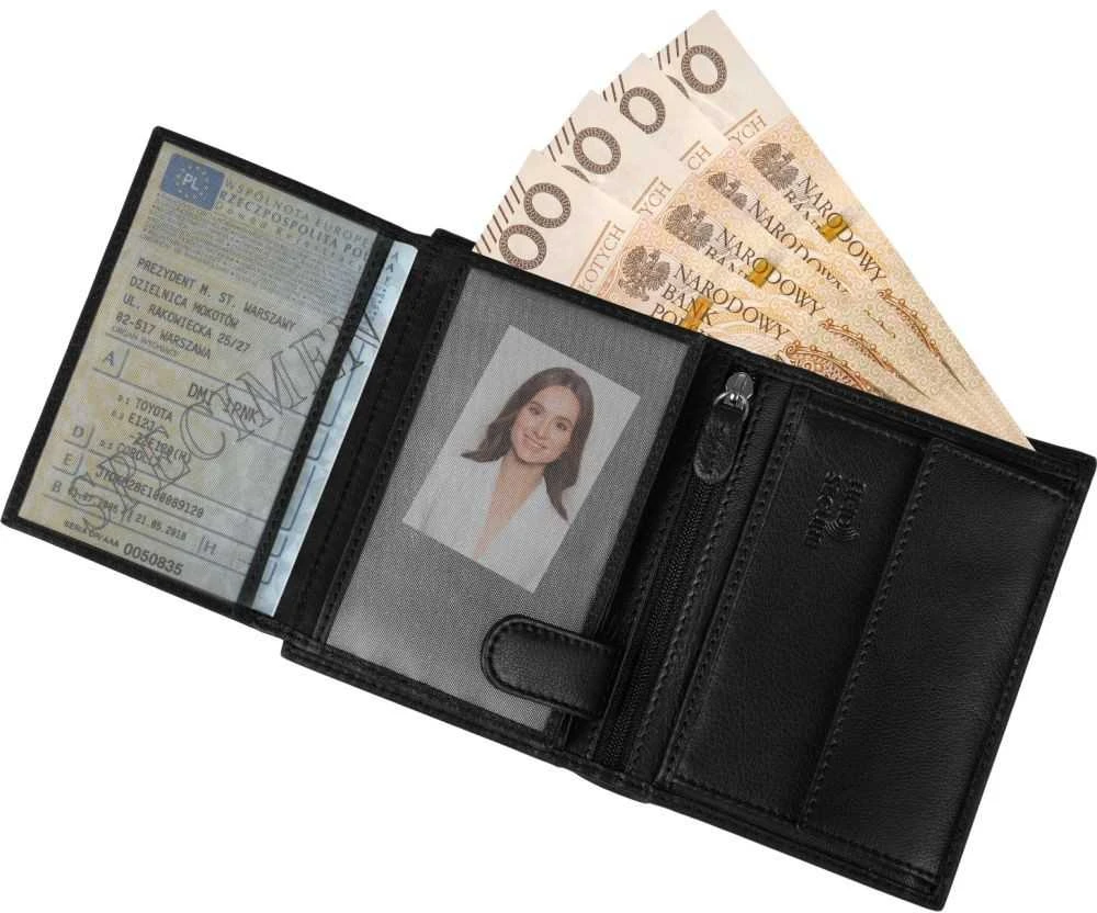 Vyriška piniginė iš natūralios odos Redi