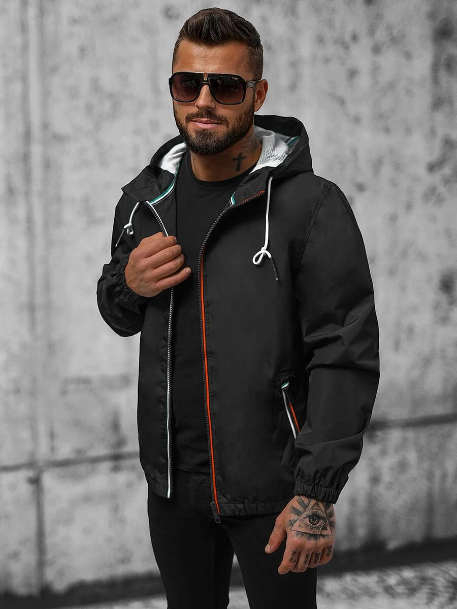Vyriška plona juoda striukė Doran