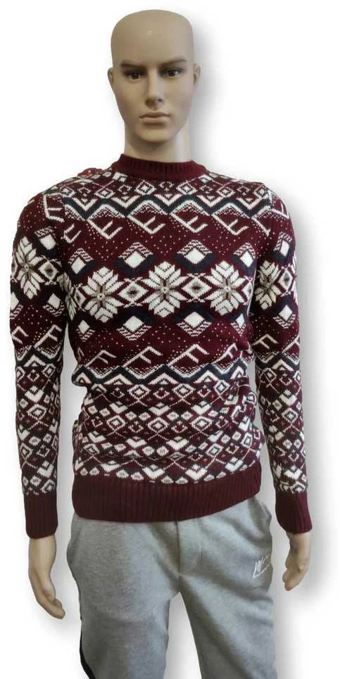 Vyriškas bordo megztinis Flake