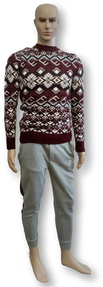 Vyriškas bordo megztinis Flake