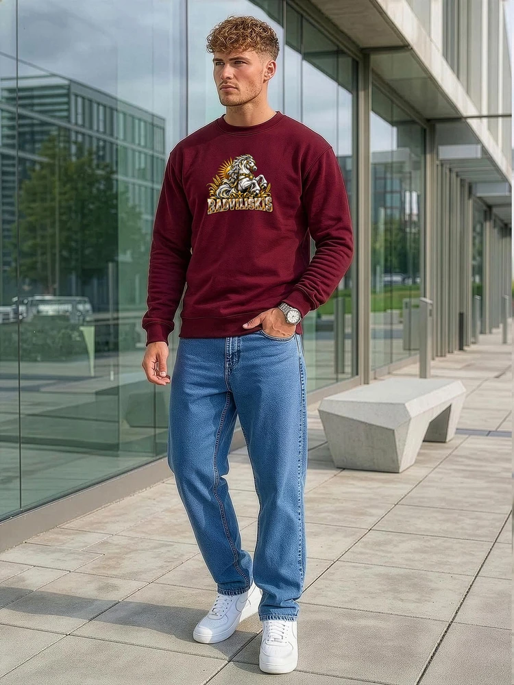 Vyriškas bordo spalvos džemperis Radviliškis