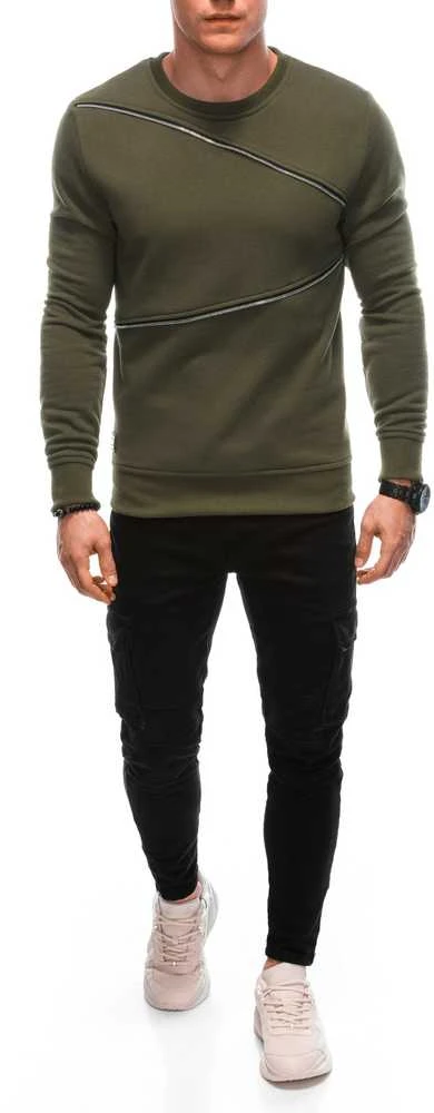 Vyriškas chaki džemperis Zipper