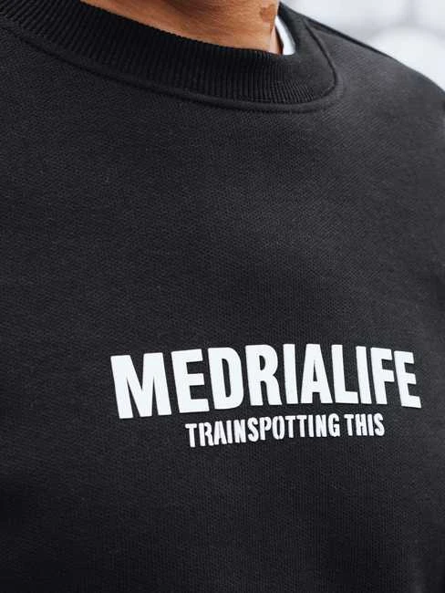Vyriškas juodas džemperis Medrialife