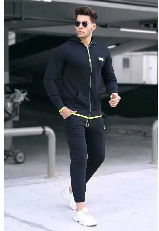Vyriškas juodas sportinis kostiumas "Monero