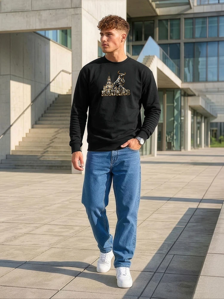 Vyriškas juodos spalvos džemperis Kaunas