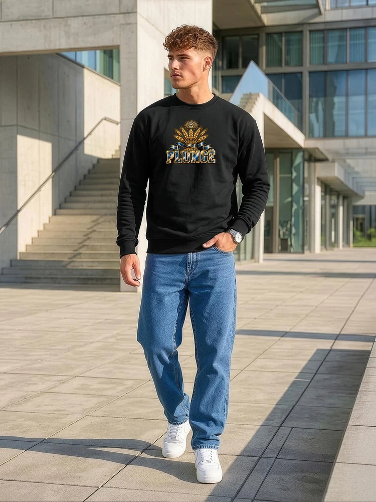 Vyriškas juodos spalvos džemperis Plungė