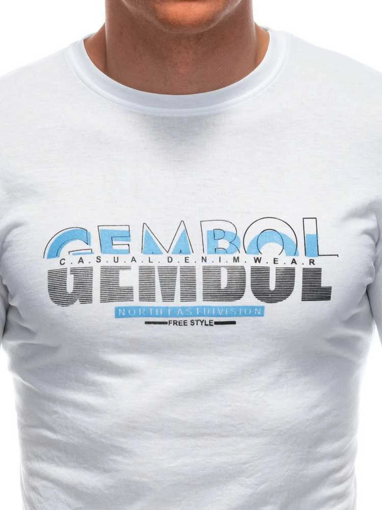 Vyriški balti marškinėliai Gembol