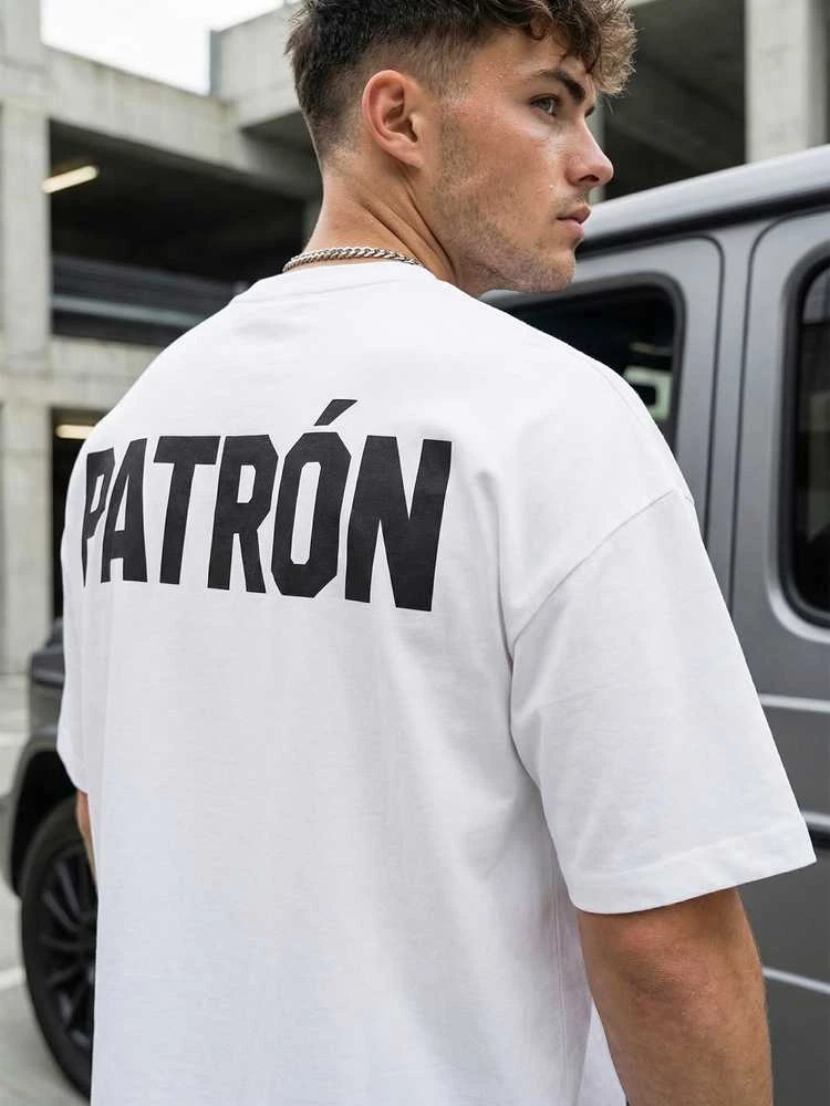 Vyriški balti marškinėliai Patron