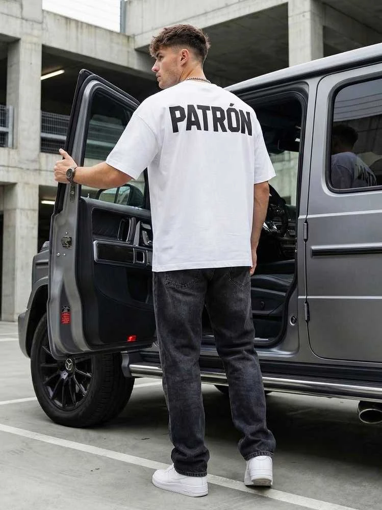 Vyriški balti marškinėliai Patron