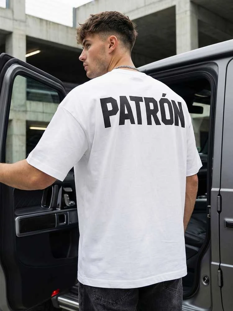 Vyriški balti marškinėliai Patron