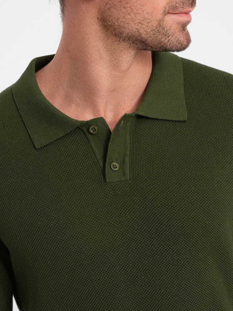 Vyriški chaki spalvos polo marškinėliai Swing